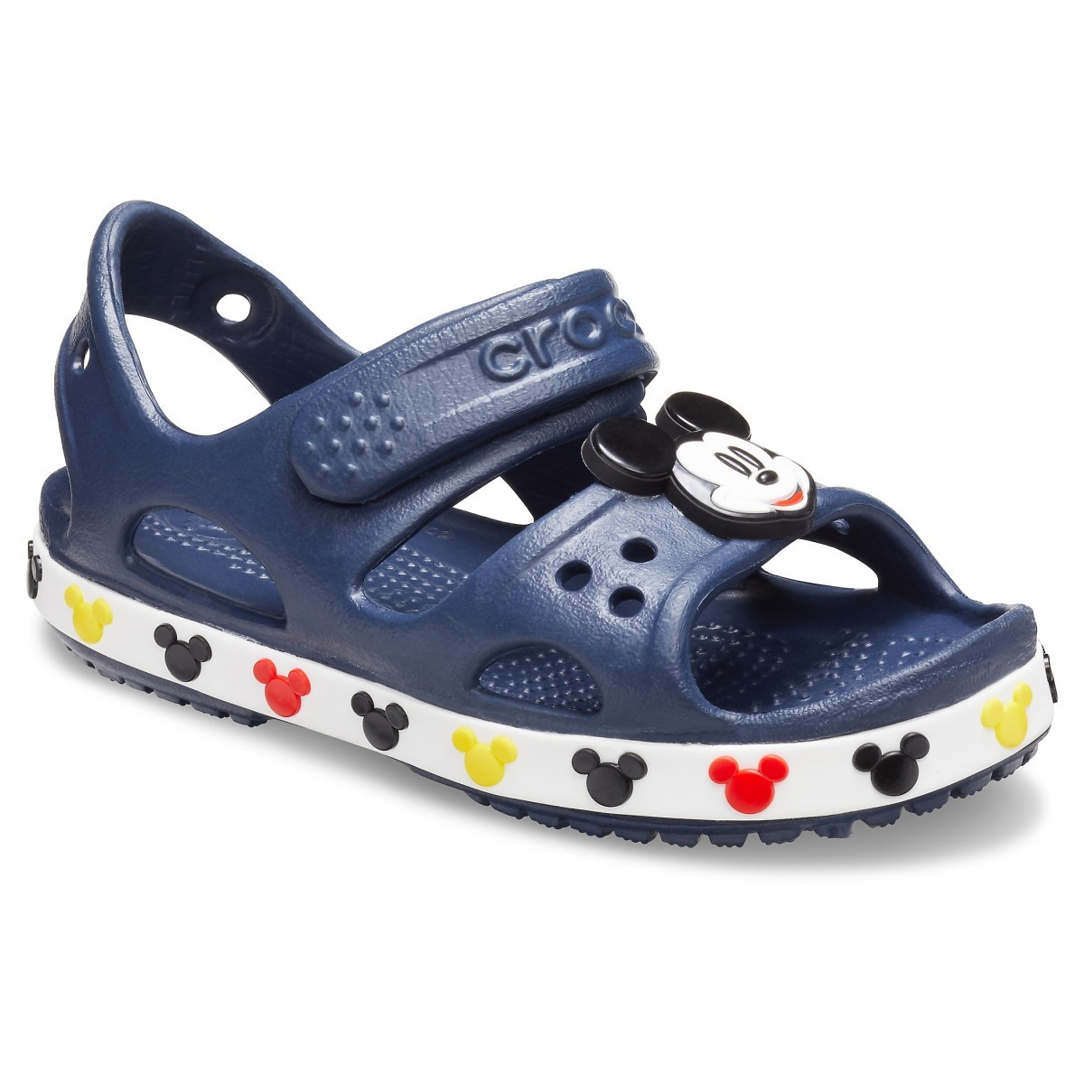 Sandale Crocs Fun Lab Crocband II Disney Mickey Mouse Sandal Albastru - Navy - imagine 5